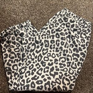 Cheetah print sweatpants